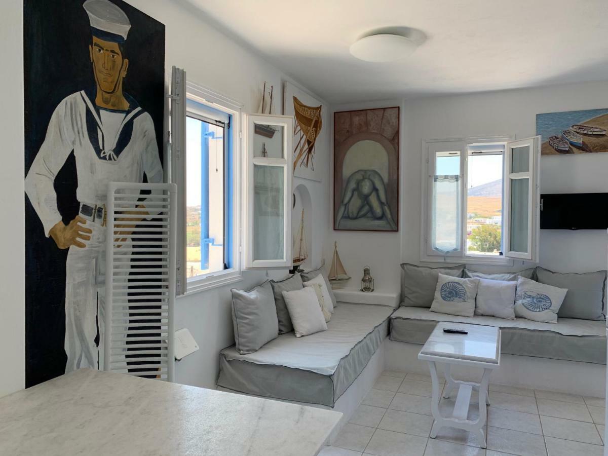 Aiolos Home With Private Veranda And Amazing Sea Views, Paros Piso Livadi Exterior photo